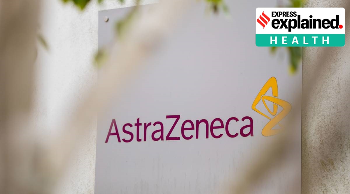 A sign featuring the AstraZeneca Plc logo stands at the company's DaVinci building at the Melbourn Science Park in Cambridge, U.K (Photographer: Jason Alden/Bloomberg)