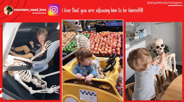 The toddler refused to go anywhere without his “friend” after finding it in their basement.