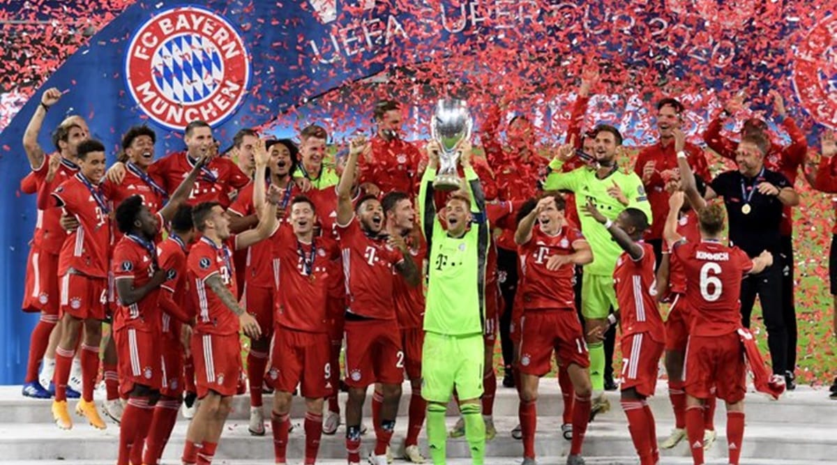 Javi Martinez Heads Bayern Past Sevilla To Win Uefa Super Cup Sports News The Indian Express