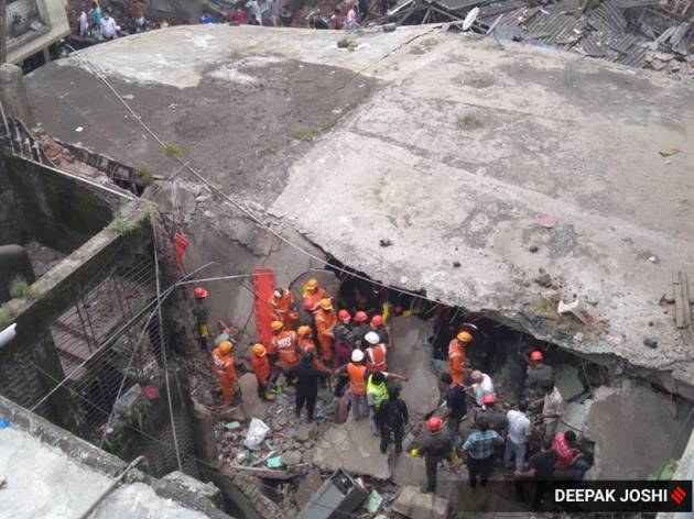 building collapse, mumbai building collapse, thane building collapse, bhiwandi building collapse, rescue operations, indian express news