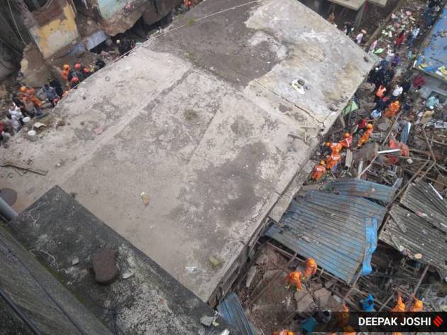 building collapse, mumbai building collapse, thane building collapse, bhiwandi building collapse, rescue operations, indian express news