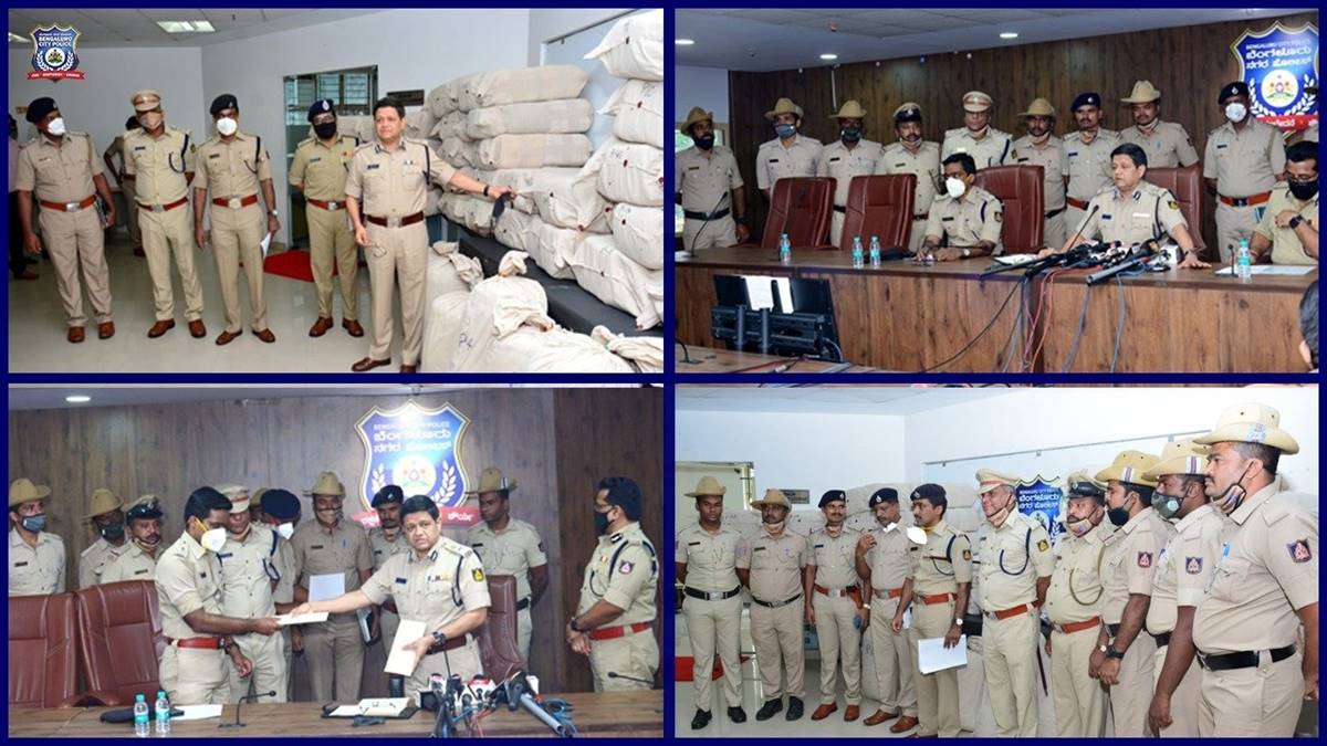 Bengaluru police bust drug racket, 1,350 kg of cannabis seized ...