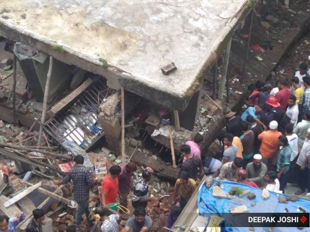 building collapse, mumbai building collapse, thane building collapse, bhiwandi building collapse, rescue operations, indian express news
