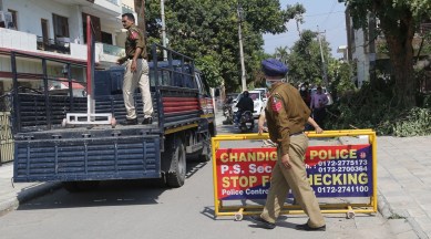 Chandigarh, Chandigarh police, Chandigarh news, Punjab farmers protest, Farm Bill 2020, Farmers Bill 2020, Farmers protest, Bharat Bandh, Indian Express
