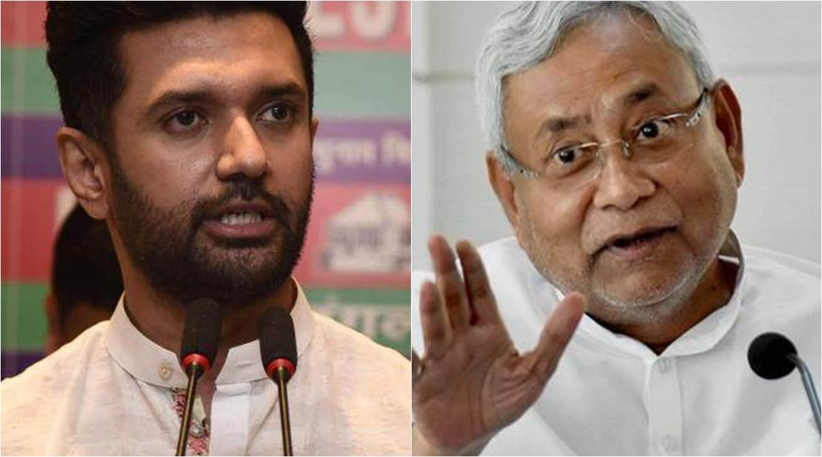 Bihar seat sharing, Bihar alliance, Chirag Paswan, Nitish Kumar, LJP-JDU, BJP Bihar, Amit Shah, JP Nadda, LJP meet, India news, Indian express