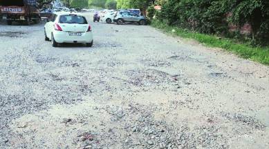Chandigarh, Potholes, Chandigarh Road