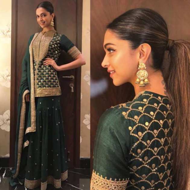 deepika padukone, deepika padukone sabyasachi, deepika padukone sabyasachi outfits, deepika padukone sabyasachi outfits, indian express, indian express news