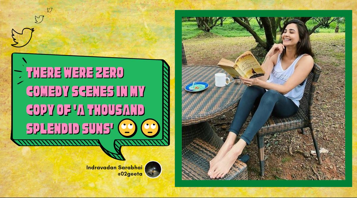 Screenshots of the post went viral, drawing flak on Twitter, as many were confused what aspect in the book seemed funny to Shah. (Source: @02geeta/ Twitter)