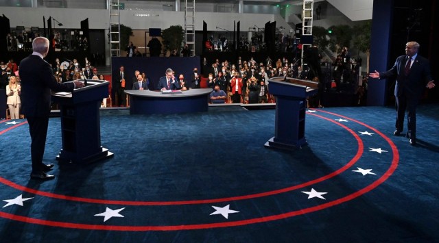 us elections, presidential debate, presidential debate highlights, joe biden, donald trump, trump biden debate, indian express