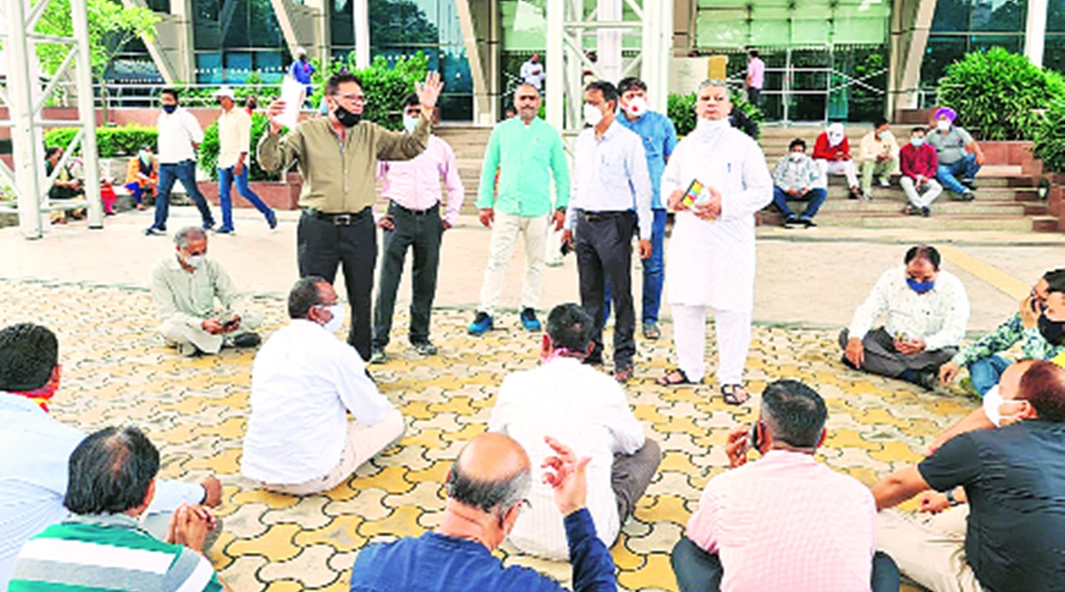 At the protest Wednesday