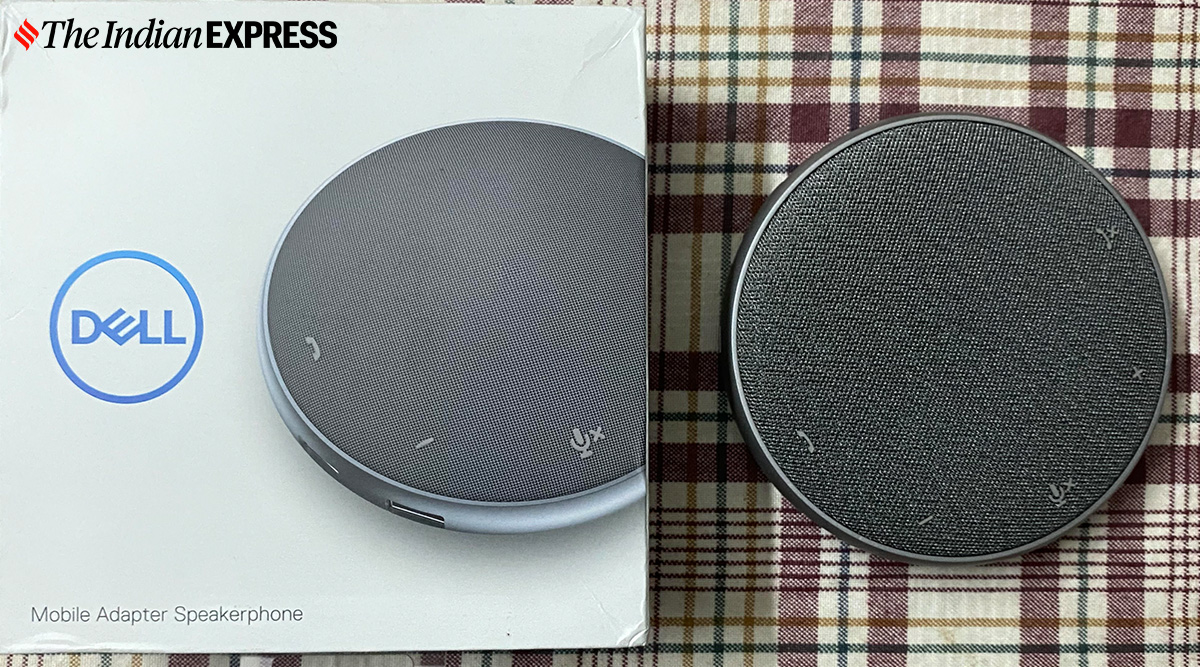 Dell Mobile Adapter Speakerphone, Dell Mobile Adapter Speakerphone review, Dell Mobile Adapter Speakerphone price in India, Dell Mobile Adapter Speakerphone laptop accessory, work from home tech