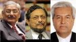 Justice Arun Mishra, CJI S A Bobde and senior Supreme Court lawyer Dushyant Dave.