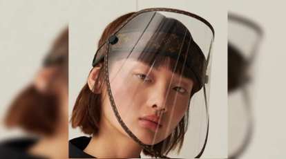 Louis Vuitton designs a luxury face shield; can you guess the