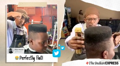 Haircut video, viral video, barbershop video, perfect haircut video, South Carolina, Trending news, Indian Express news