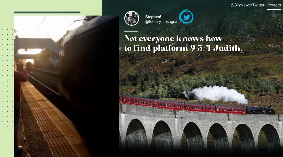 Harry Potter, Hogwarts Express, Harry potter train view, Harry potter train Scotland, harry potter films, Hogwarts train, Viral video, Hogwarts express Scotland train station, Trending news, Indian Express news