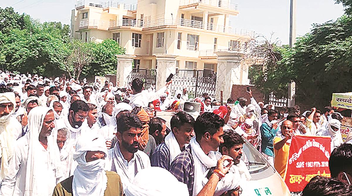 Haryana farmers protest, farm Ordinances, Monsoon Session, chandigarh news, Indian express news