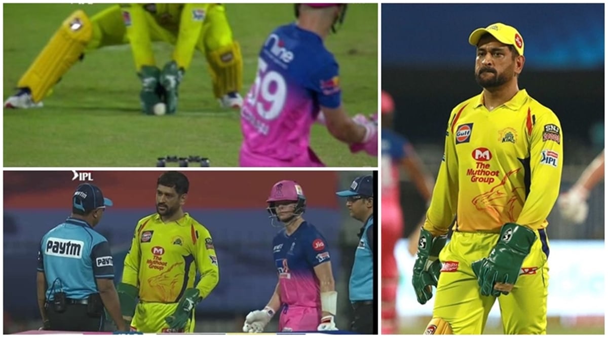 Controversy in RR vs CSK: Umpires recall Tom Curran after giving out, Dhoni loses cool | Sports News,The Indian Express