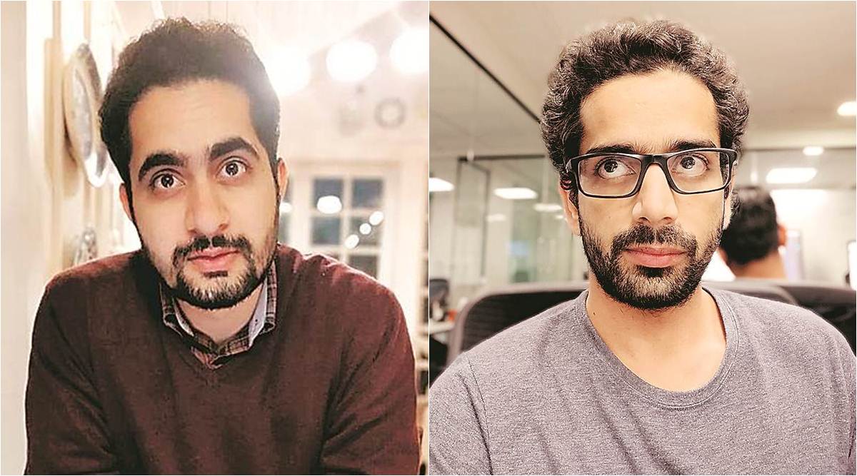 Masudi (left) and Abidi developed the 2G-friendly app. (Express Photo)