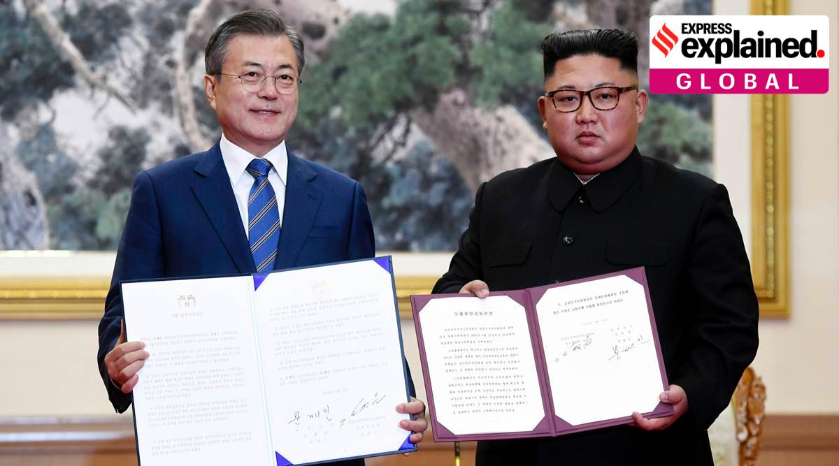 Explained North Korea South Korea Relations Two Years After Pyongyang Joint Declaration Explained News The Indian Express