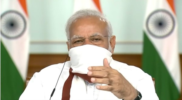 narendra modi, gamchha mask