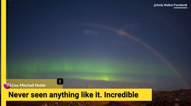 northern lighter, aurora borealis, scotland northern lights, lunar rainbow, scotland lunar rainbow, scotland doble moonbow, scotland aurora watching, viral news, Trending news, indian express