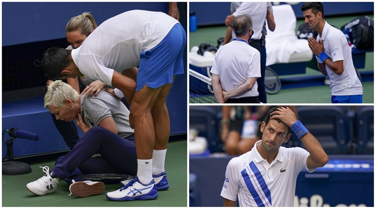 Novak Djokovic disqualified from US Open after hitting line judge with ball, US Open Tennis 2020