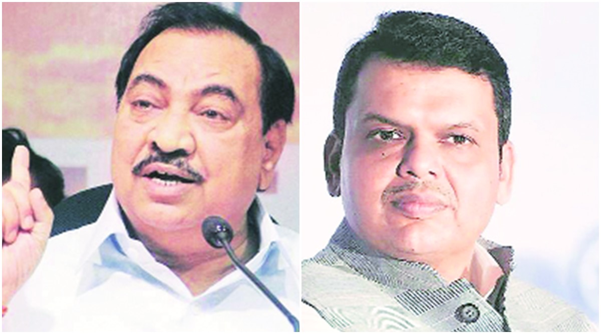 Devendra fadnavis, Eknath Khadse, Eknath Khadse allegations fadnavis, J P Nadda, bjp, bjp news, indian express news