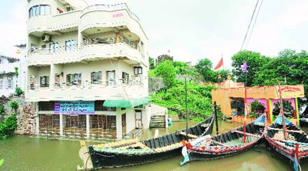 Gujarat floods, Gujarat rainfall, NDRF team, Ahmedabad news, Gujarat news, Indain express news