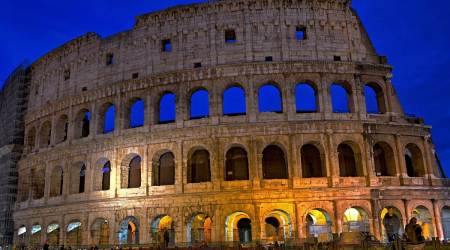 Irish tourist fined in Italy, Colosseum in Rome, defacing the Colosseum, Colosseum vandalism, indian express, indian express news