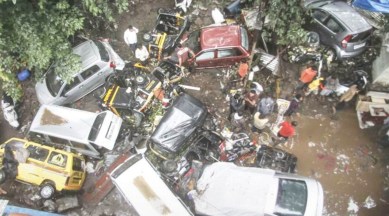 Pune flash flood, Pune flash floods, Ganga Satellite Society, Victor Sangle, Pune city News, indian express