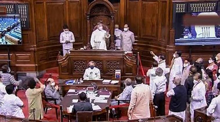 rajya sabha ruckus, rajya sabha MPs suspended, Opposition MPs suspended, derek o brien suspended, derek o brien rajya sabha video, parliament, parliament live, parliament live updates, rajya sabha ruckus, farm bill, farm bill 2020, farm bill rajya sabha, farmers protest, farmers protest in haryana, farmers protest in punjab, parliament monsoon session, farm bill, farmers bill, parliament monsoon session 2020 live, parliament today, parliament today live, parliament live news, parliament news, rajya sabha, india china, rajya sabha today live, lok sabha, lok sabha live, lok sabha live news, lok sabha live news updates