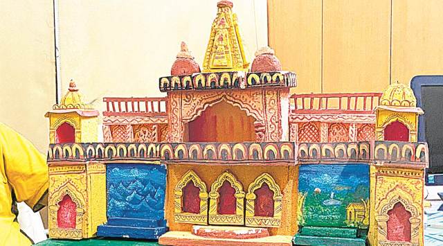 A replica of the Ramlila set. (Express Photo)