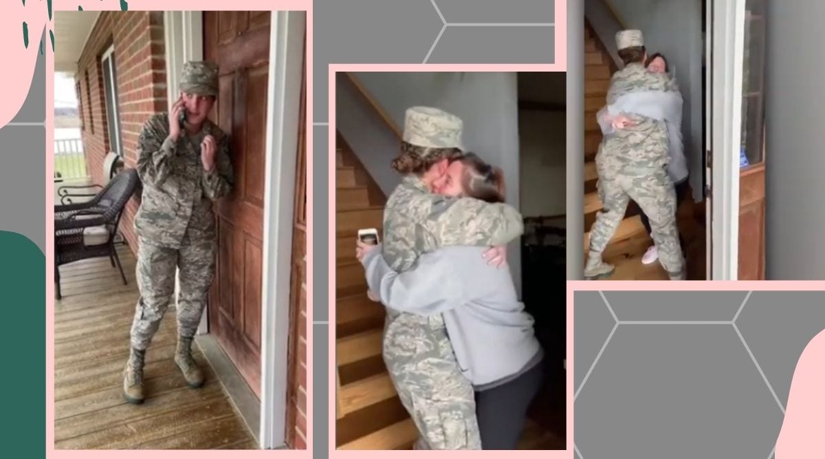 Military Officer Returns Home After Months To Surprise Mother Viral Video Leaves Netizens 1822