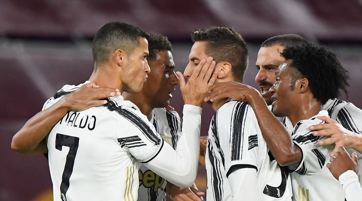 Cristiano Ronaldo double earns point for 10-man Juventus at Roma | Sports  News,The Indian Express