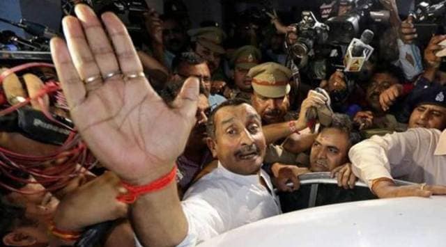 Among the seats going to polls is Bangarmau, where the vacancy arose because the BJP MLA Kuldeep Singh Sengar was convicted of rape and murder. (Photo: Reuters)