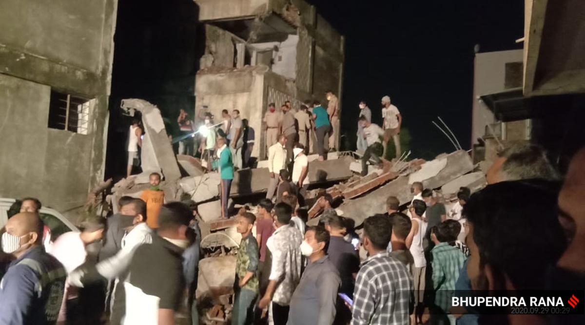 Vadodara building collapse, building collapse in Vadodara, Vadodara building collapse toll, India news, Indian Express