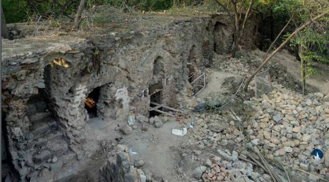 Azimganj Serai, Azimganj Serai damage, Azimganj Serai delhi zoo, delhi zoo monument damage, delhi zoo damage forest dept, delhi city news