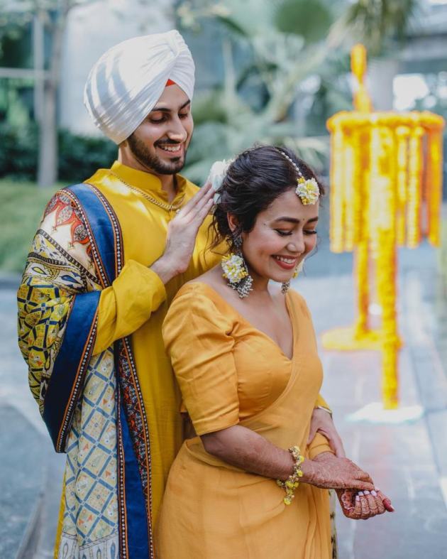 9 dreamy pics from Neha Kakkar’s haldi ceremony | Entertainment Gallery ...