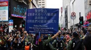 Security tight in Hong Kong ahead of expected banned China national day protest