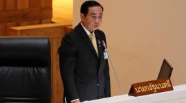 Thailand's Prime Minister Prayuth Chan-ocha delivers a speech during the special session at the parliament house in Bangkok, Thailand (AP File Photo/Sakchai Lalit)