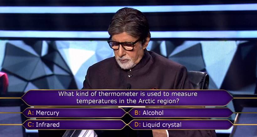 What kind of thermometer is used deals to measure temperatures in the arctic region