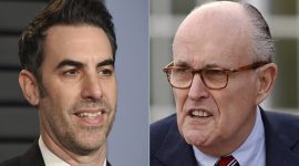 Sacha Baron Cohen and Rudy Giuliani