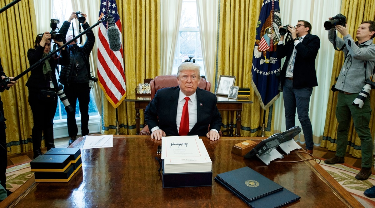 US election 2020, US election news, election 2020, Donald Trump, US bill to fund government, Indian Express