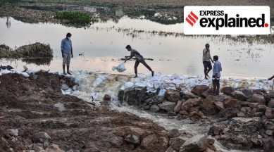 Hyderabad, Hyderabad floods, Hyderabad lakes, Hyderabad waterways, Why did Hyderabad flood, Indian Express