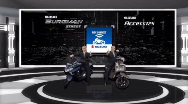 The company introduced its Access 125 and Burgman Street scooters with bluetooth-enabled digital console priced at Rs 78,600 and Rs 84,600.