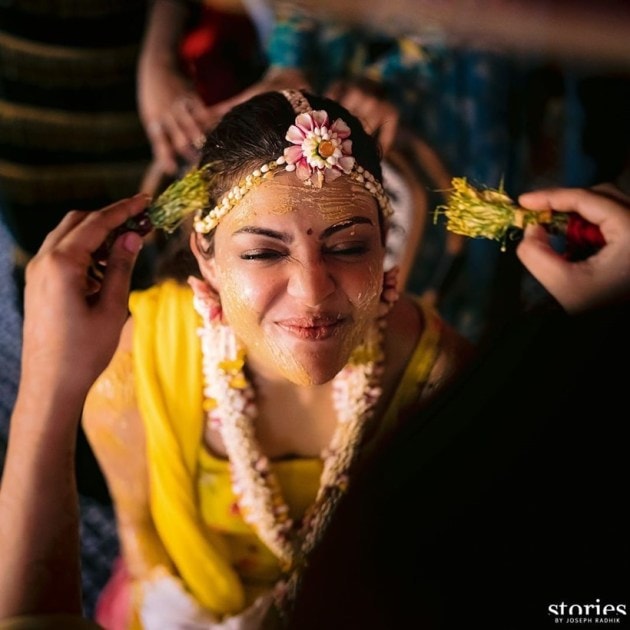 kajal aggarwal wedding haldi