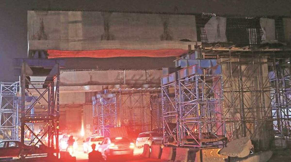 Kharar flyover construction, local protest, Kharar villagers protest, Chandigarh news, Punjab news, Indian express news