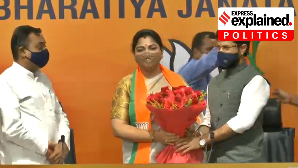 Recently, the actor-turned-politician Khushbu’s joining the BJP was a significant event.(Twitter/BJP4India)