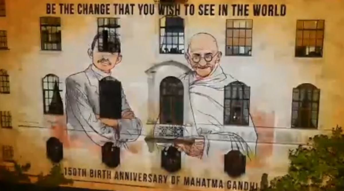 Mahatma Gandhi, Gandhi Jayanthi, Mahatma Gandhi 151 Birth Anniversary, London India House Mahatma Gandhi, Mahatma Gandhi birthday, trending, indian express, indian express news