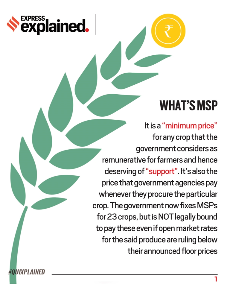 What is Minimum Support Price (MSP) for farmers?